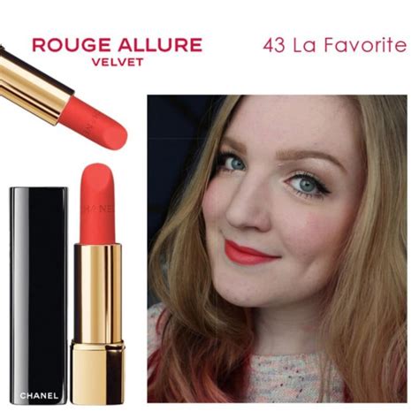 son chanel rouge allure velvet 43|chanel rouge velvet review.